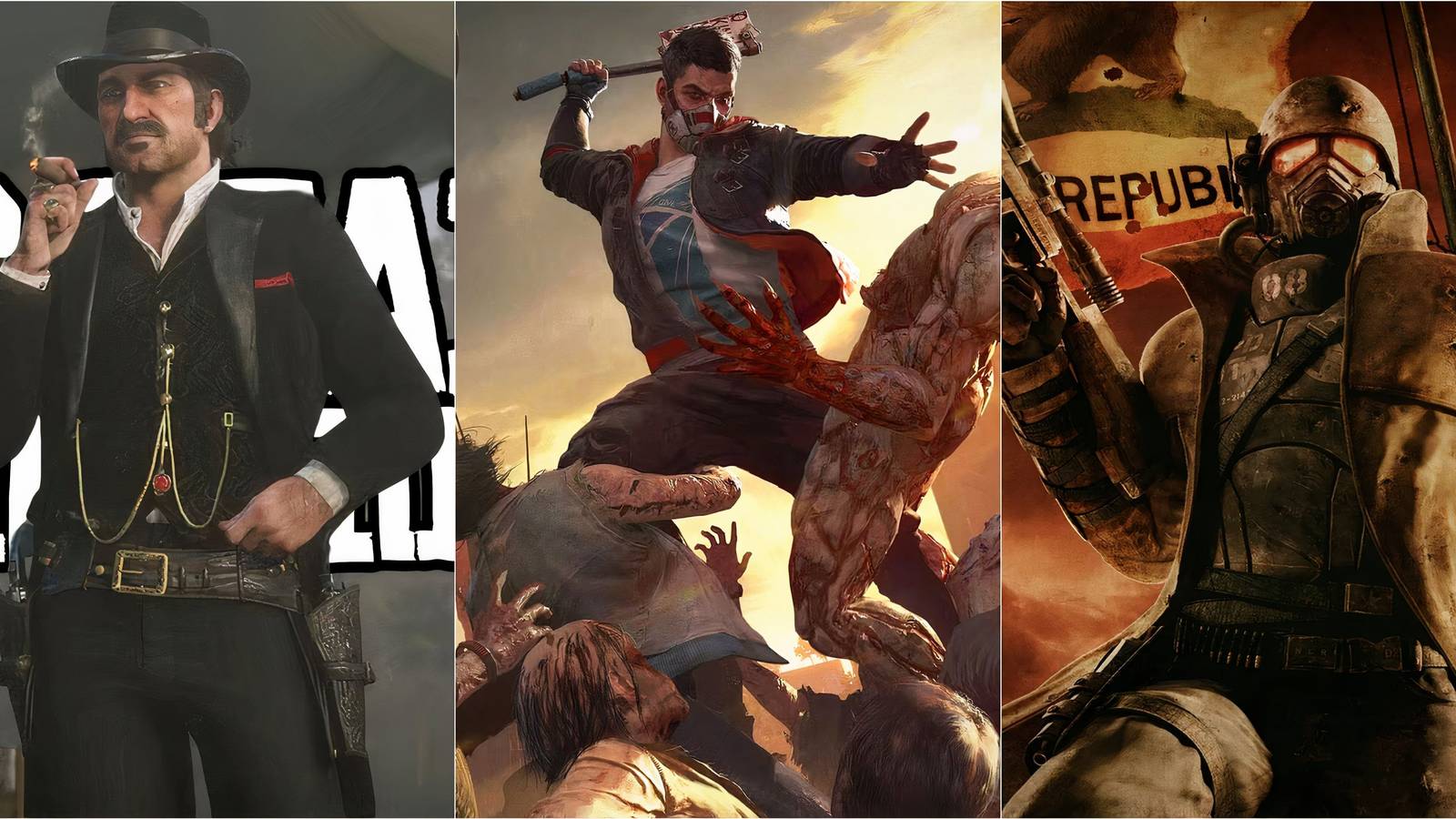 Red Dead Redemption 2, day light 2, Fallout Vegas