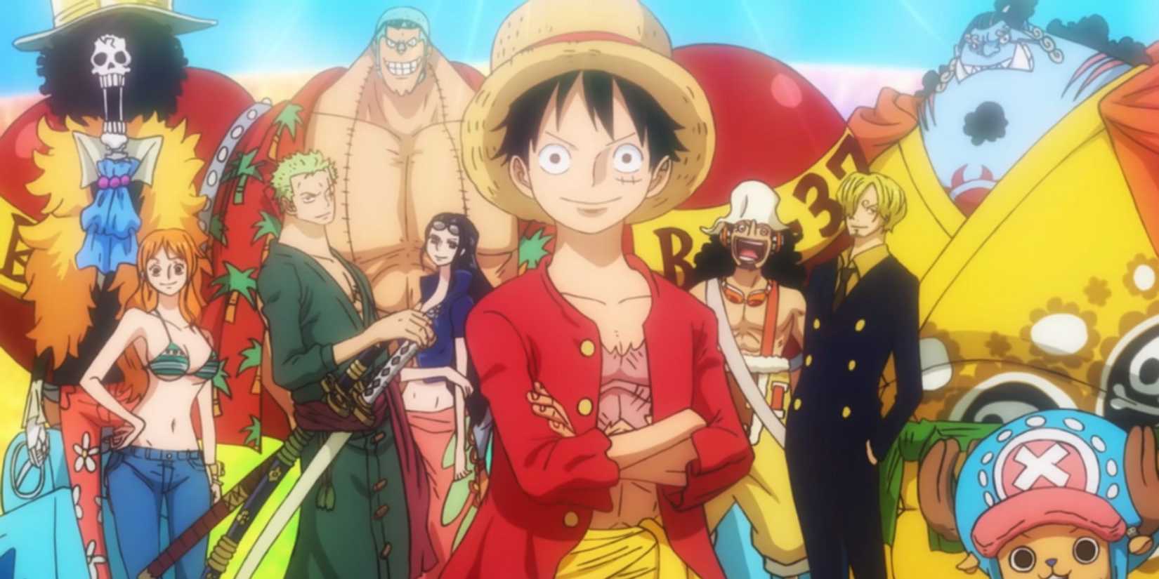 Monkey D. Luffy and his crew, the Straw Hat Pirates - One Piece