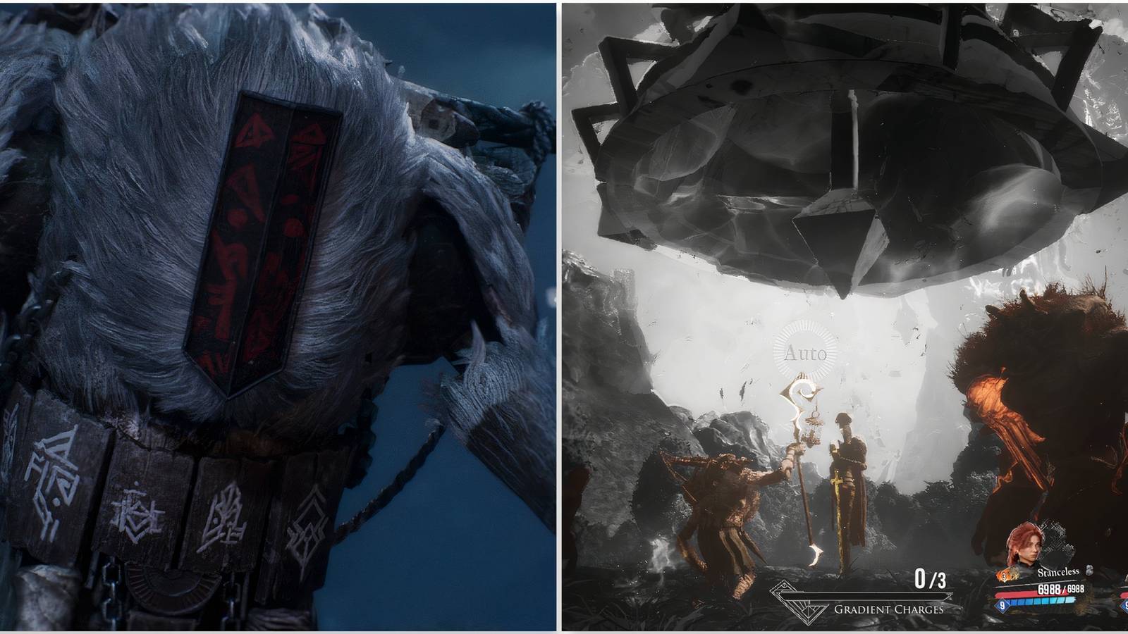 Monoco and fighting a battle in Clair Obscur Expedition 33