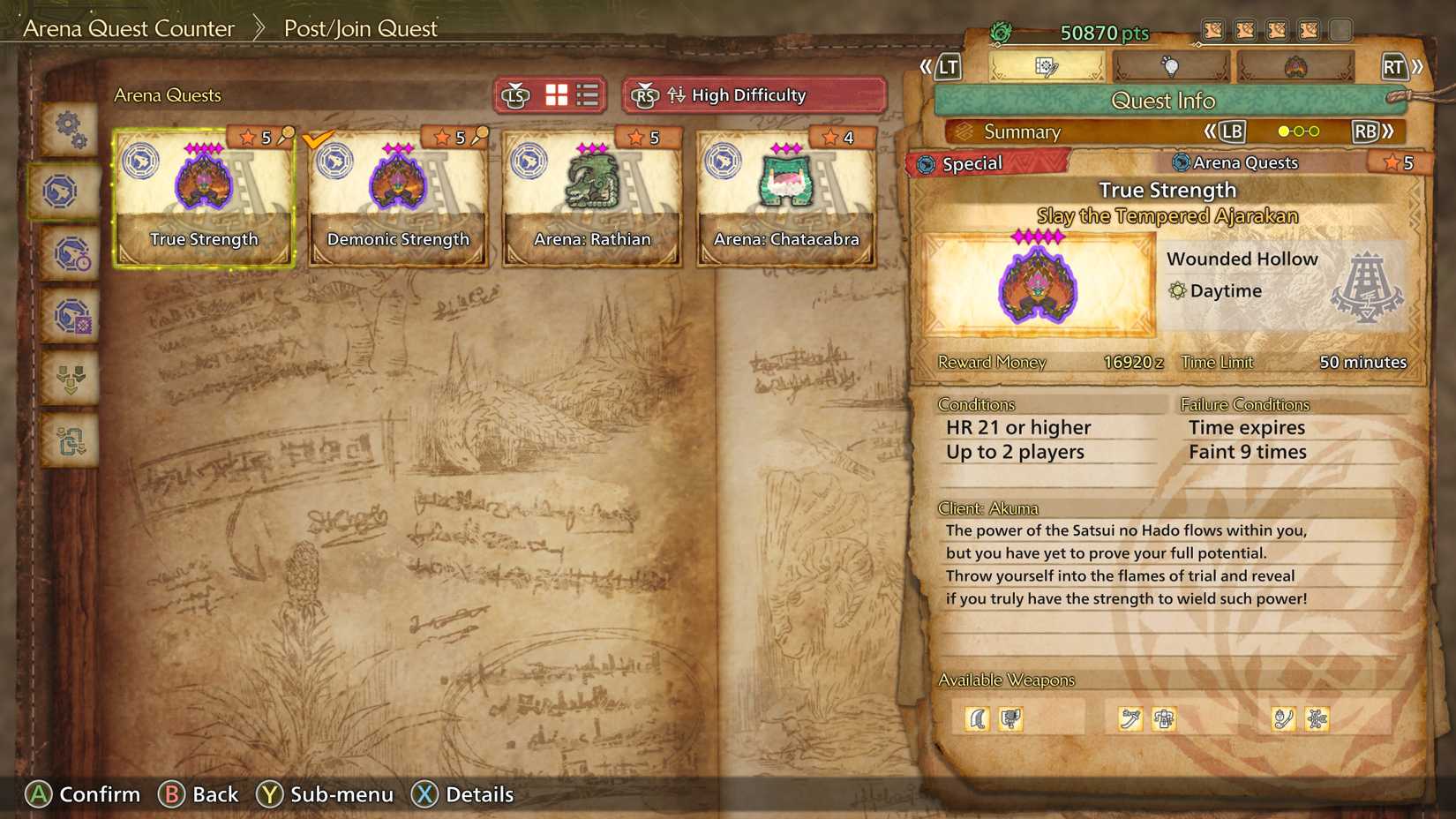 Monster Hunter Wilds True Strength quest info