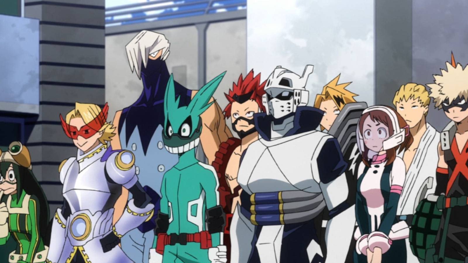 my-hero-academia-deku and 1A