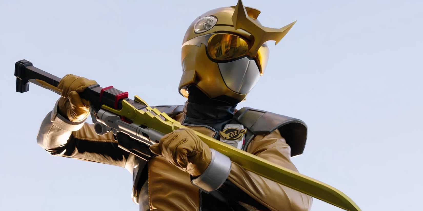 Nate Grid as the Battleforce Gold Ranger