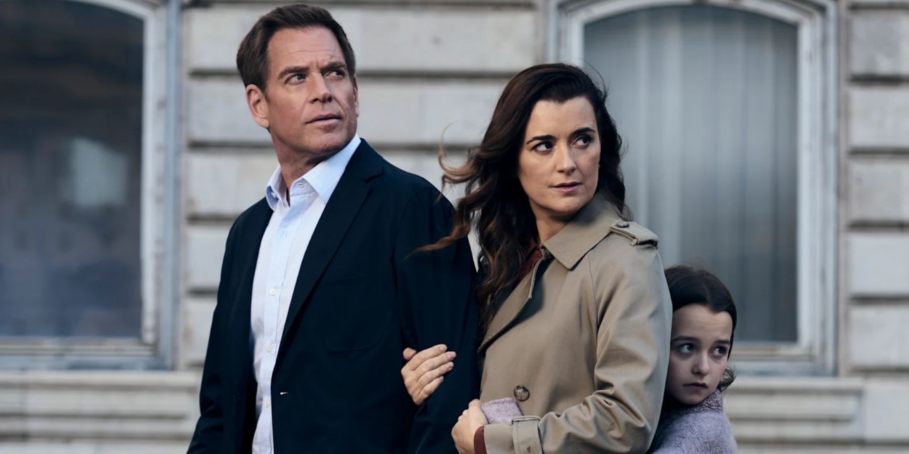 Tony (Michael Weatherly), Ziva (Cote de Pablo), and Talia on NCIS: Tony and Ziva