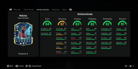 Ndicka Stats - EA FC 25