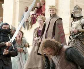 Alasan Ned Stark Harus Mati di Game of Thrones 9 Ned Stark about to be executed in front of Joffrey in Game of Thrones