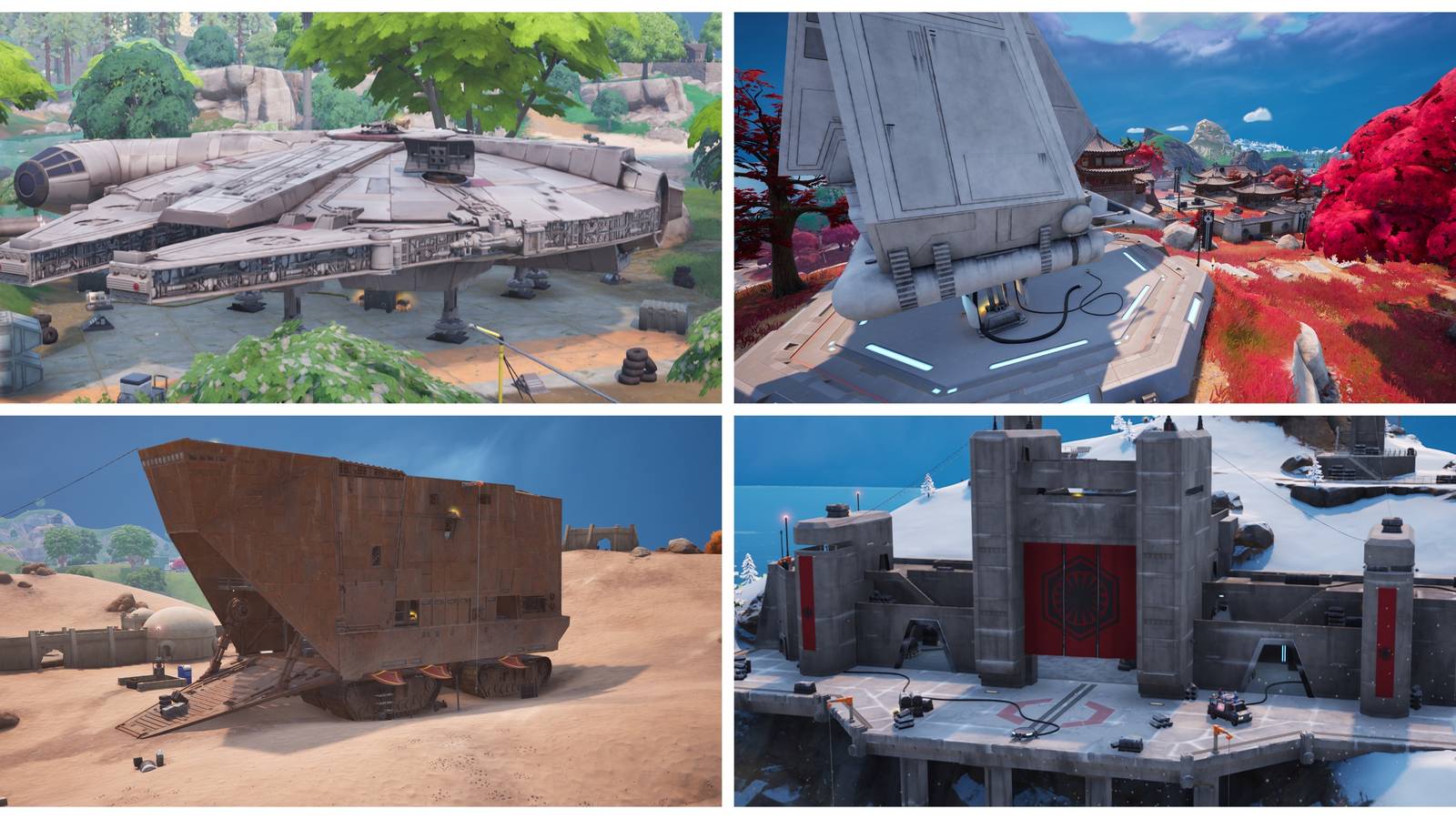 new locations in fortnite galactic battle