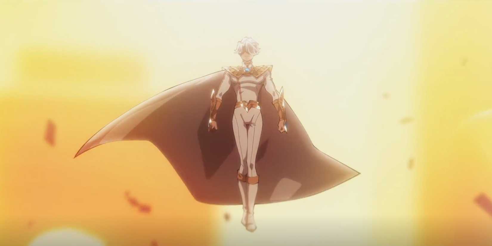 To Be Hero X- Nice floating in the air with a yellow sky