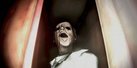 Night Security close up of scary looking woman