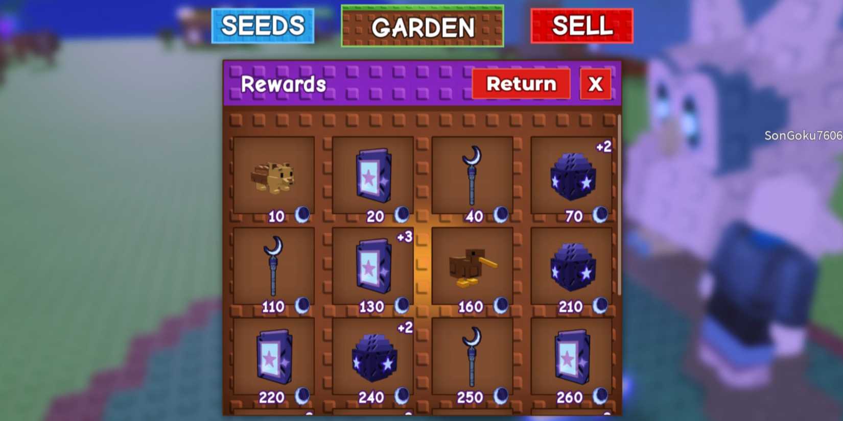 Grow a Garden rewards