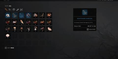 nightshade charcoal weapon relic in tainted grail the fall of avalon