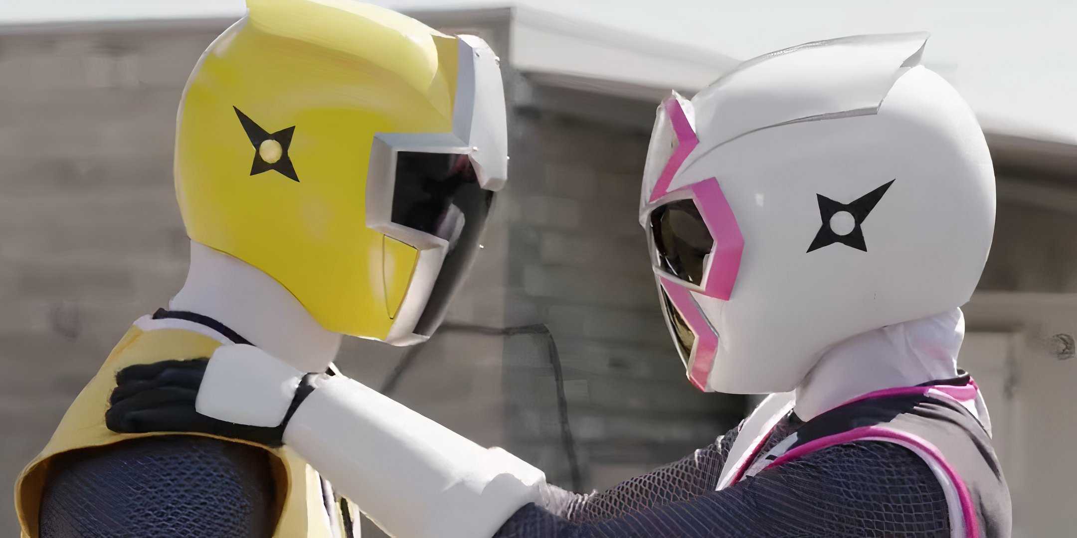 The Yellow and Pink Rangers in Power Rangers Ninja Steel