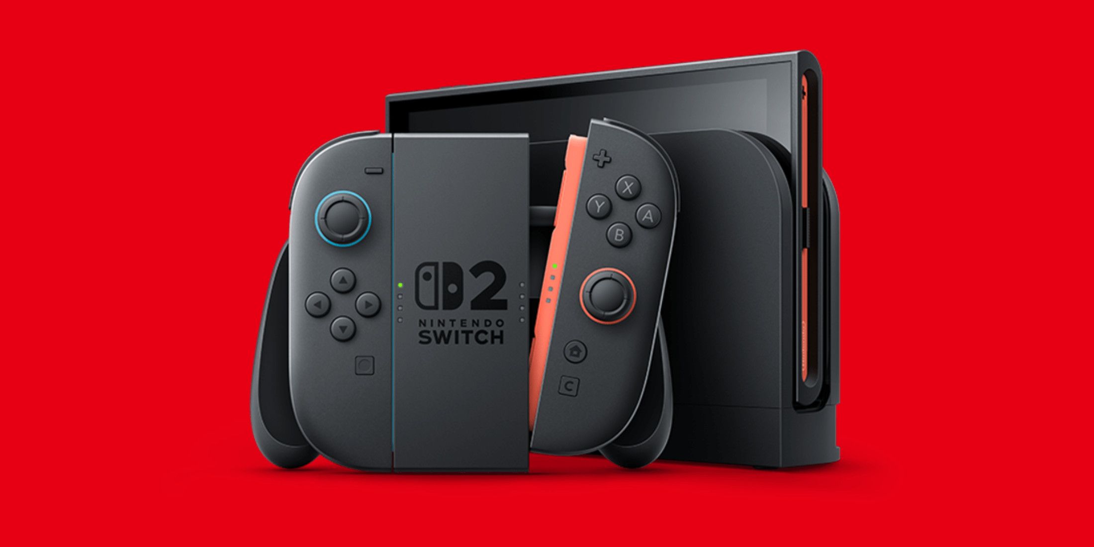 nintendo switch 2 promo image red background