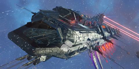 No Man's Sky player builds city on Dreadnought