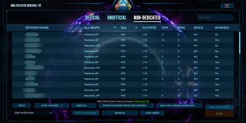 Non-Dedicated Servers in ARK Survival Ascended