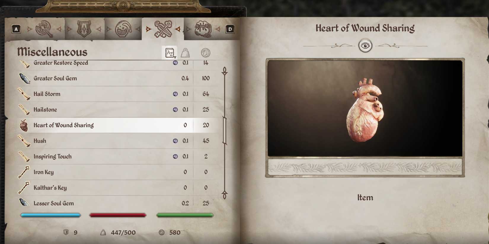 Oblivion Remastered 100% reflect damage build equipment spells Heart of Wound Sharing