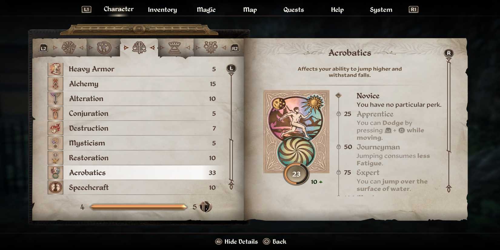 The Elder Scrolls 4 Oblivion Remastered Acrobatics