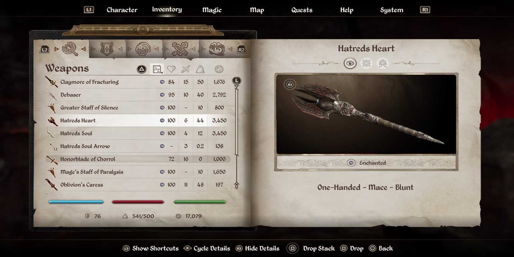 The Elder Scrolls 4 Oblivion Remastered Hatred's Heart