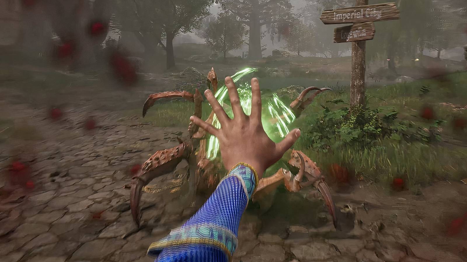 Weird Oblivion Remastered Glitch Turns Player into a Giant