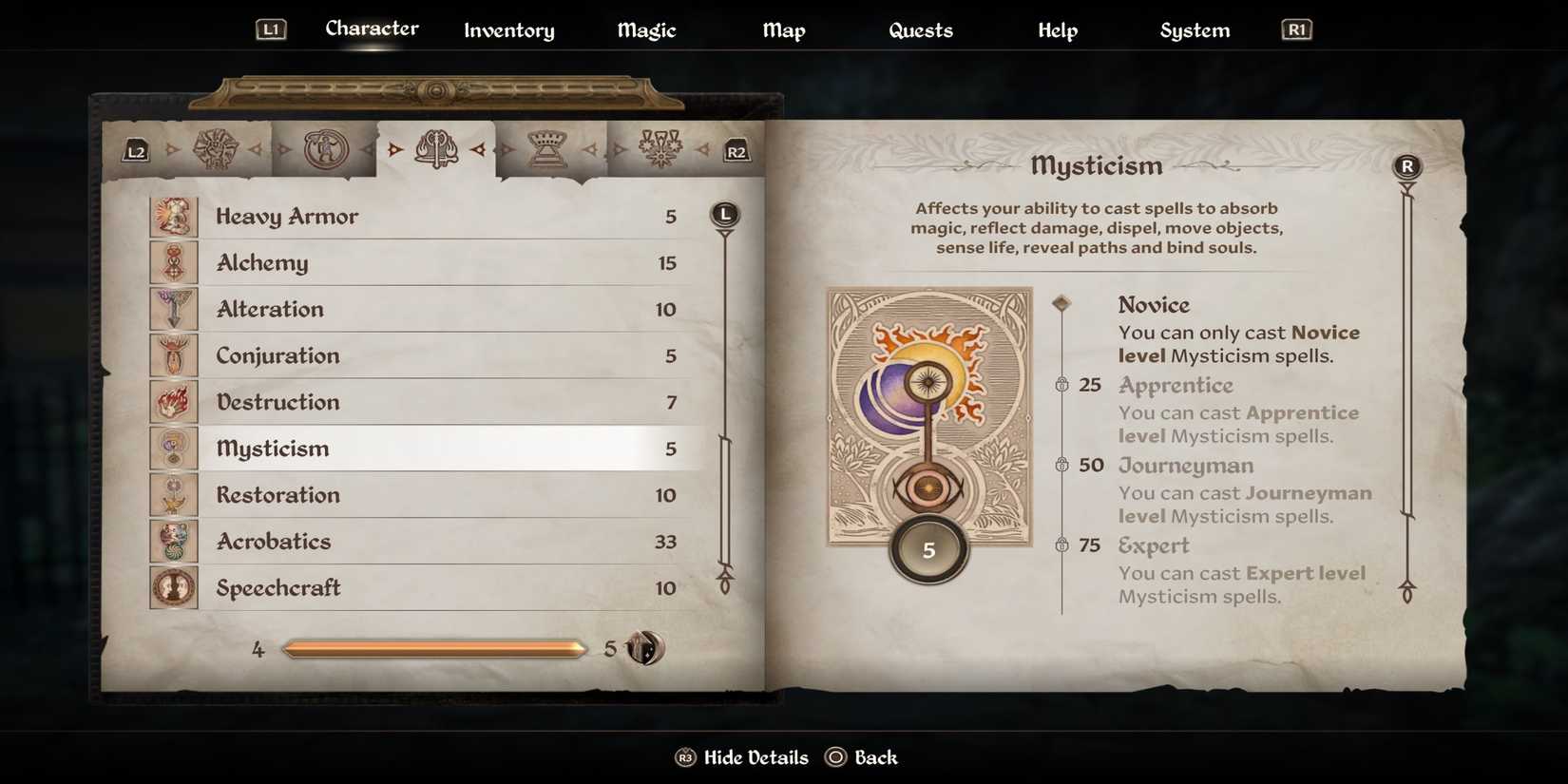 The Elder Scrolls 4 Oblivion Remastered Mysticism