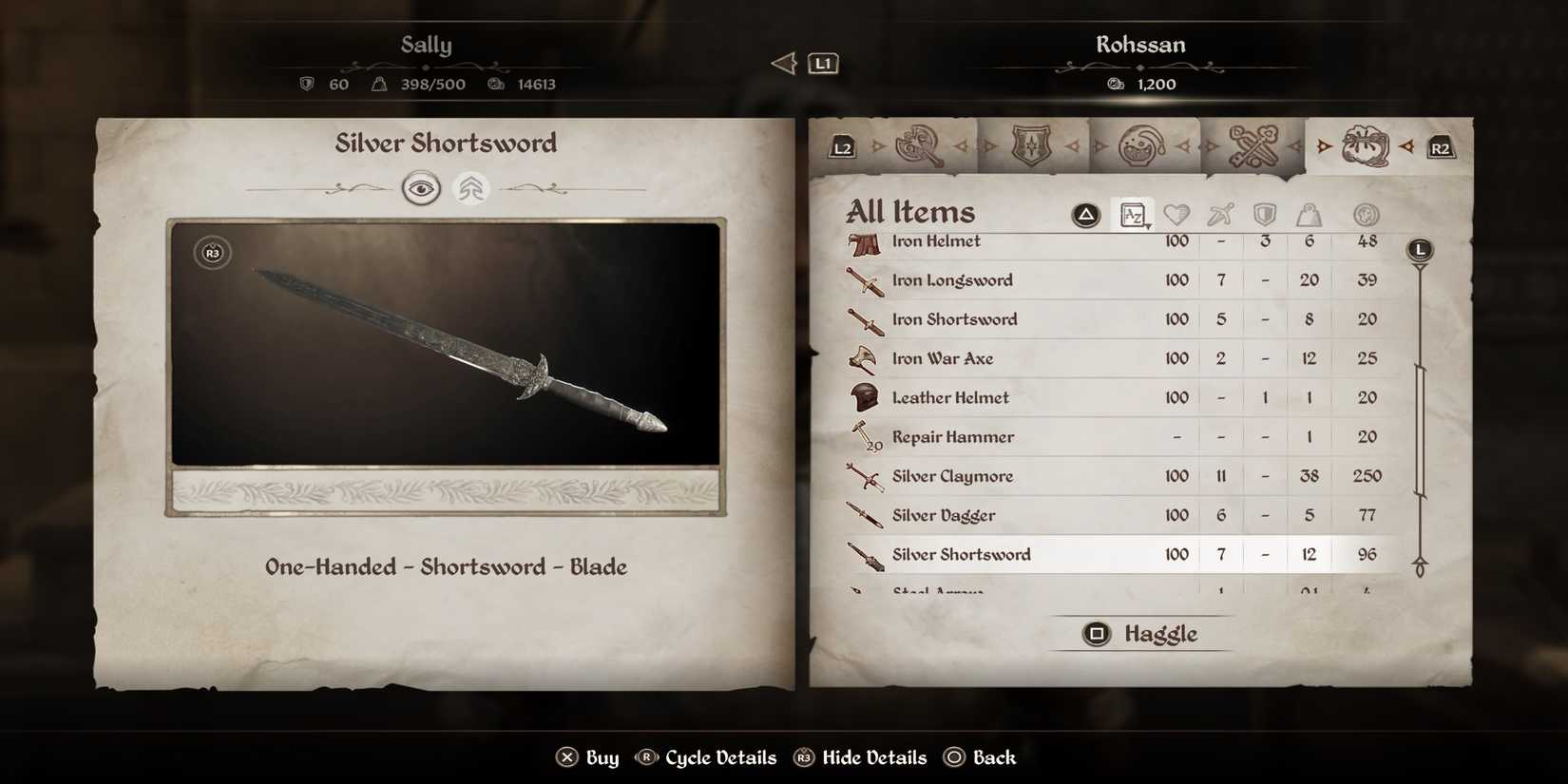 The Elder Scrolls 4 Oblivion Remastered silver shortsword
