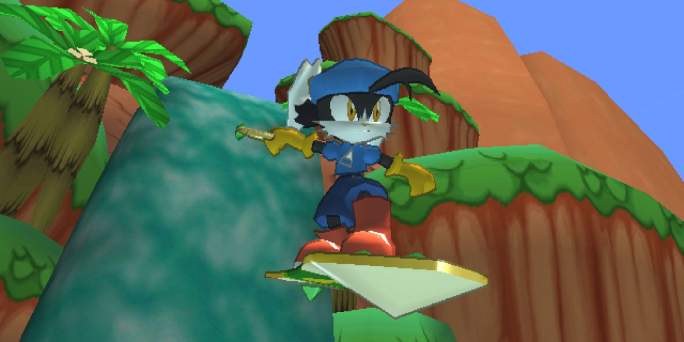 Official screenshot of Klonoa surfing - Klonoa 2 Lunatea's Veil