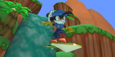 Official screenshot of Klonoa surfing - Klonoa 2 Lunatea's Veil