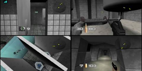 Official screenshot of the multiplayer mode - GoldenEye 007
