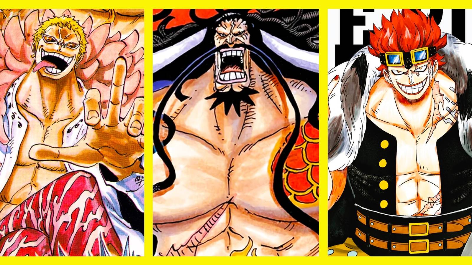 One Piece Most Violent Pirates Doflamingo Kaidou Kid