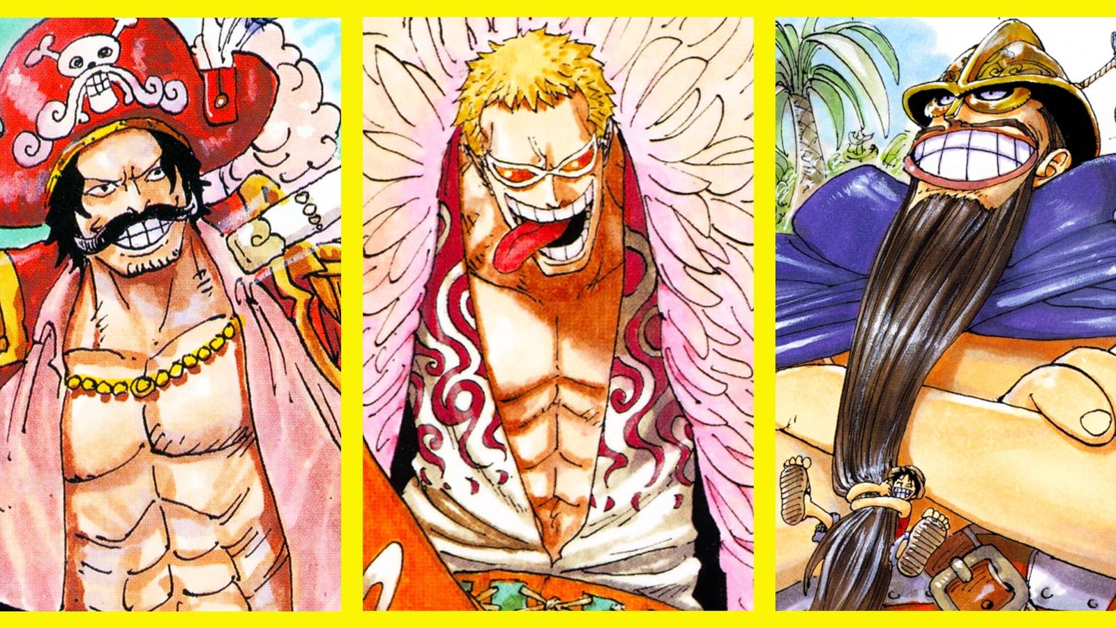 One Piece Strongest Disbanded Pirates Roger Doflamingo Dorry