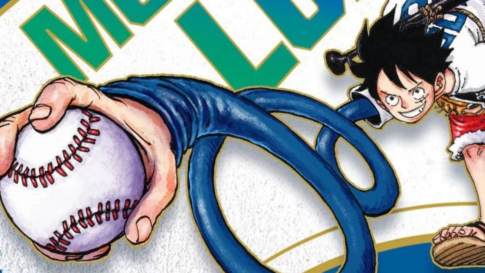 One Piece x LA Dodgers Collaboration Visual