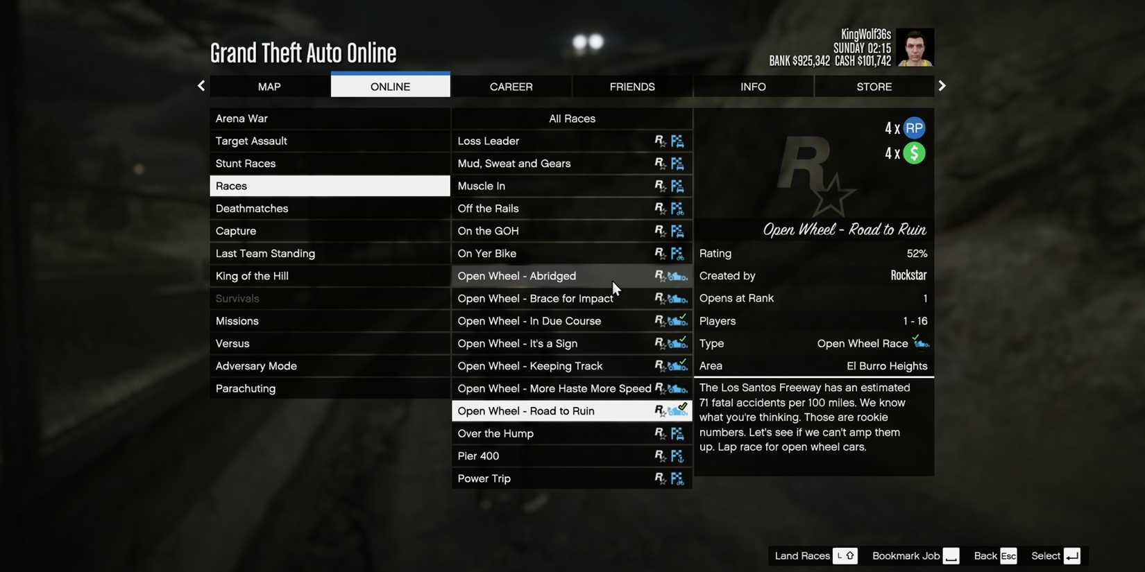 Open Wheel Race Starting - GTA Online