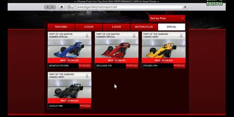 Open Wheel Race Vehicles - GTA Online