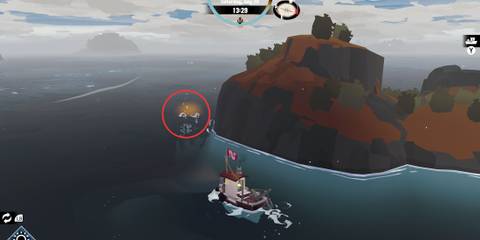 Ouroboros Flag location in Dredge