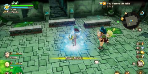 Paladin using Divine Shield in Fantasy Life i