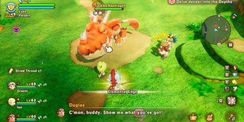 Paladin using Elemental Edge in Fantasy Life i The Girl Who Steals Time