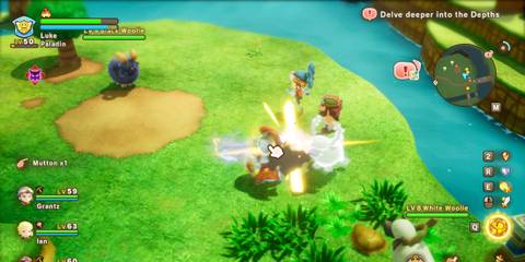 Paladin using Lightning Strike Fantasy Life i