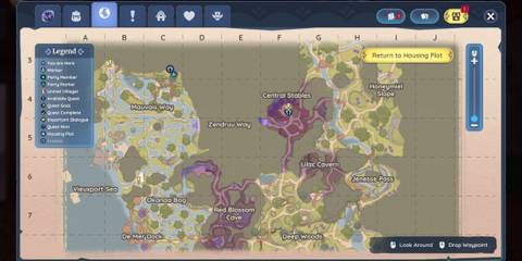 Elderwood map in Palia