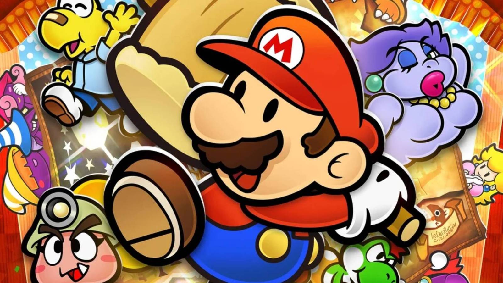 Partial box art for Paper Mario: The Thousand-Year Door for the Nintendo Switch