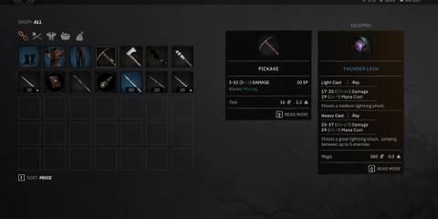 pickaxe in tainted grail fall of avalon