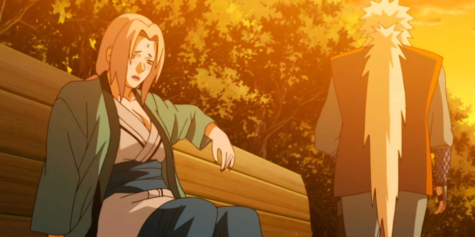 jiraiya and tsunade talking