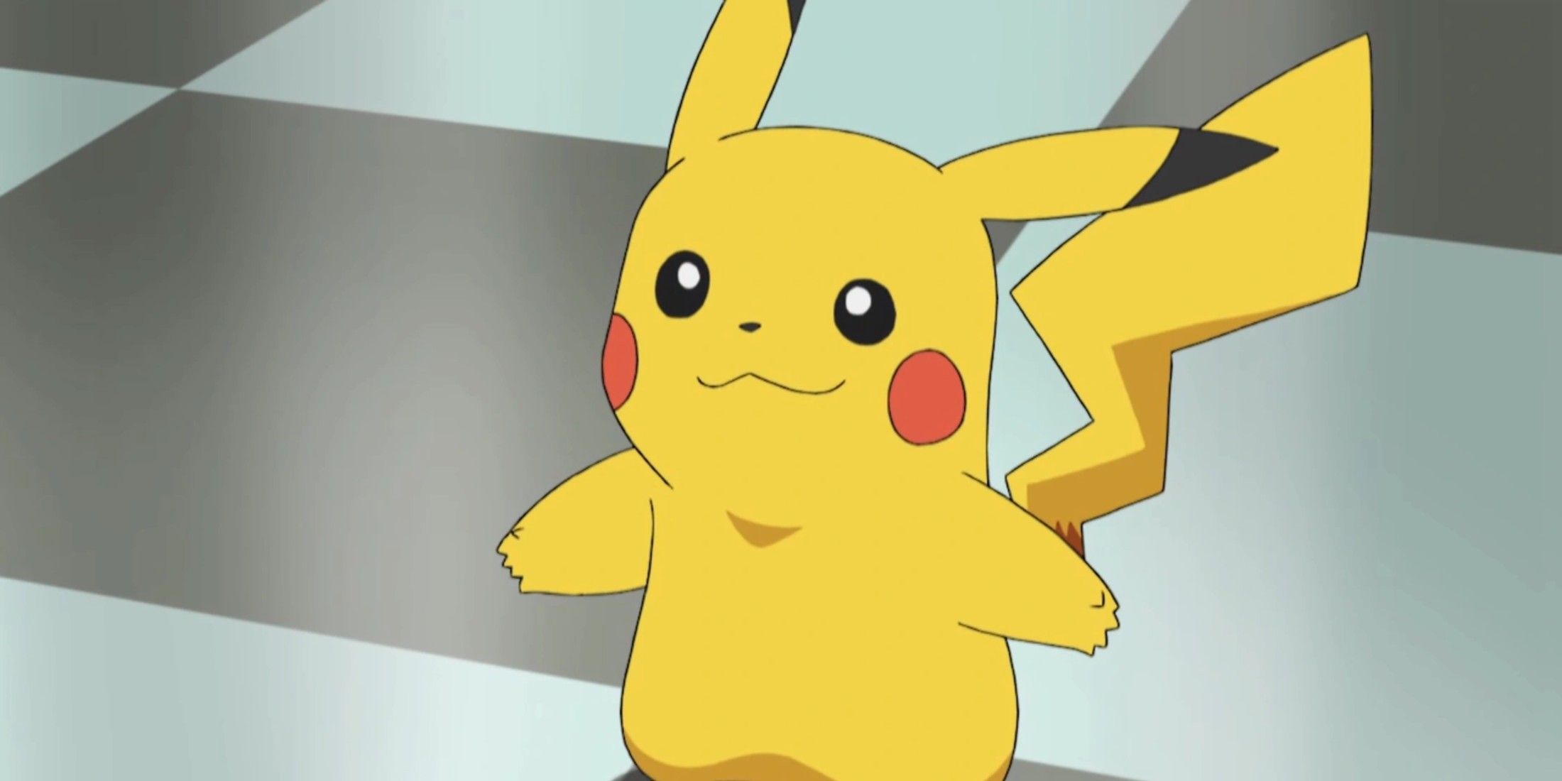 pikachu checkered floor anime
