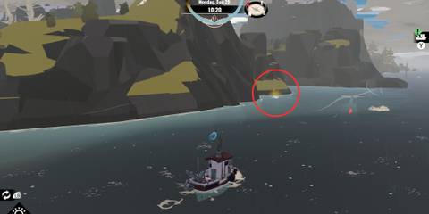 Pirate Flag location in Dredge