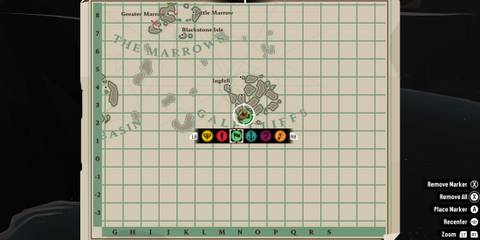 Pirate Flag map location in Dredge