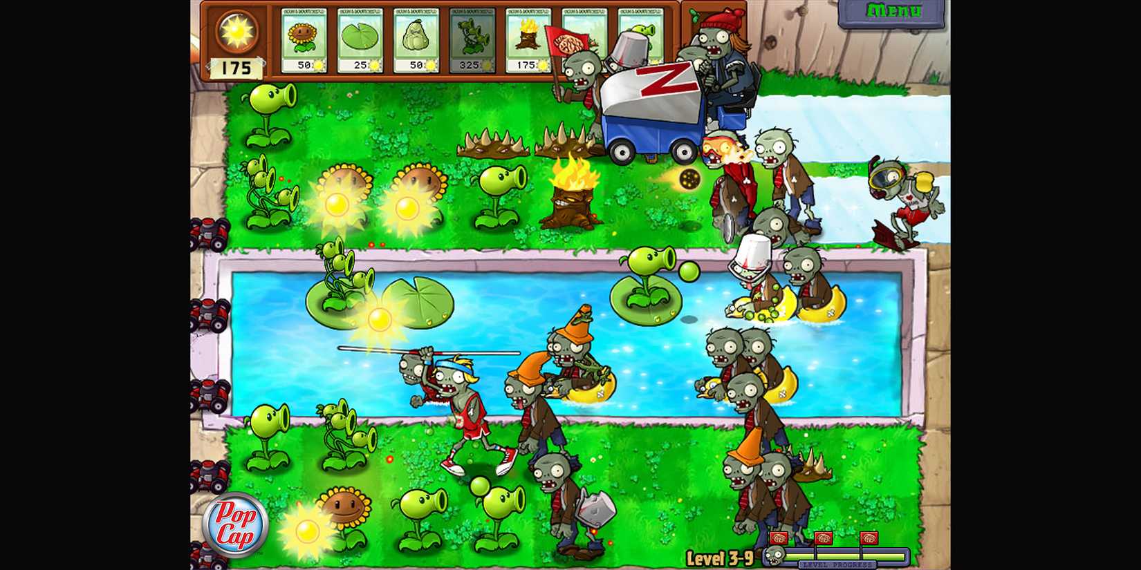 Plants vs Zombies day battle 2