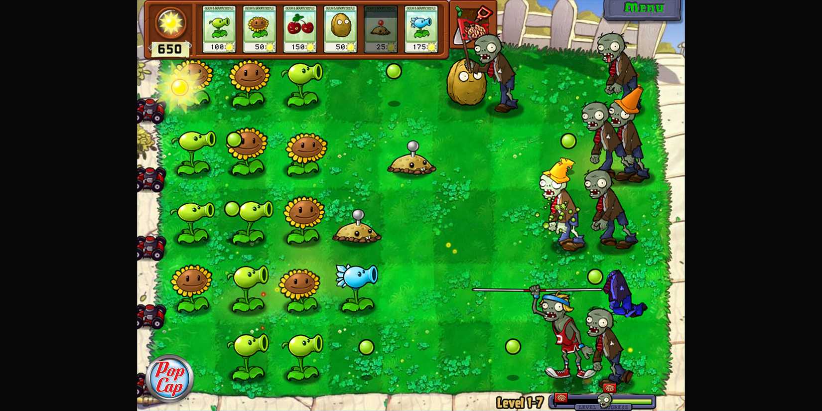 Plants vs Zombies day battle 3