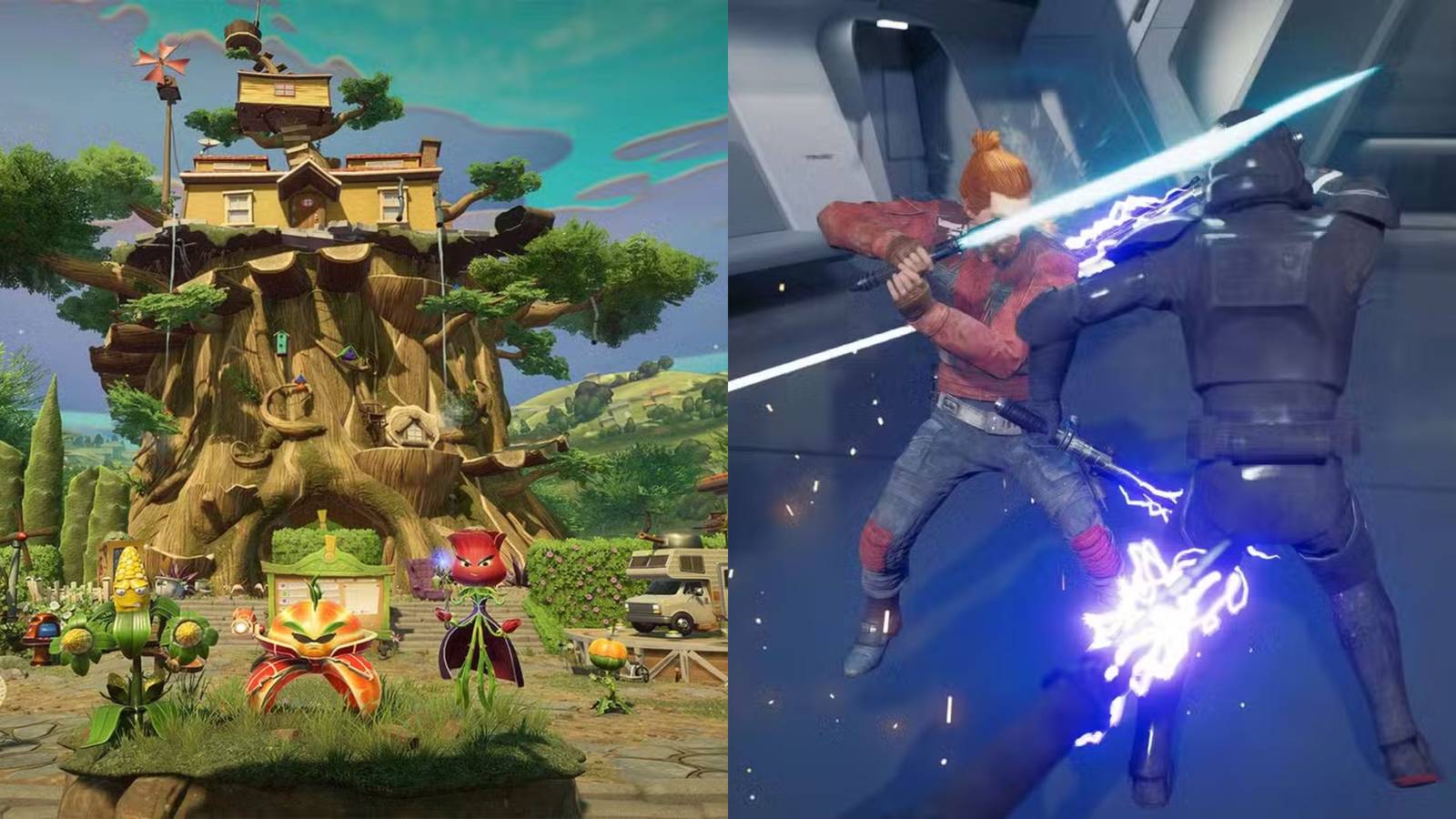 Plants vs. Zombies Garden Warfare 2 & Star Wars Jedi Survivor 