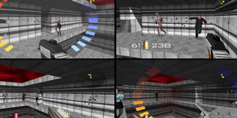 Playing four players in GoldenEye 007