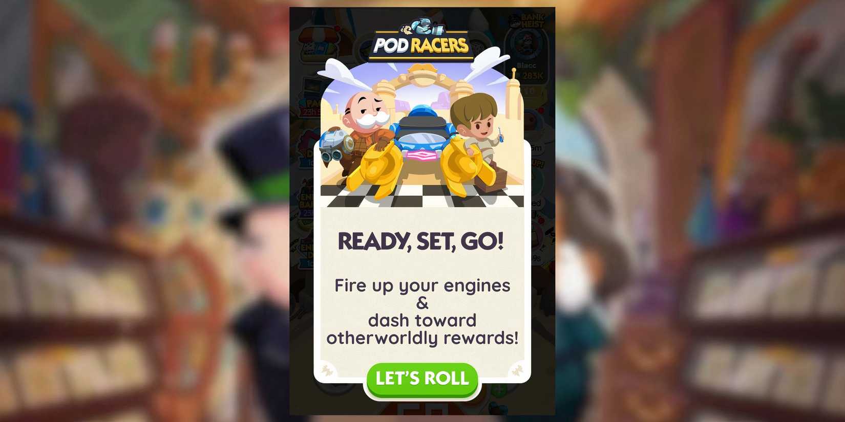 pod racers monopoly go