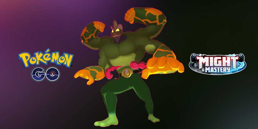 Pokémon Go - Shiny Gigantamax Machamp - Mini PTC Or Trade, 20K Stardust