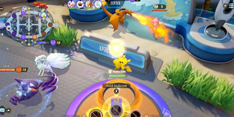 Pokemon Unite gameplay screenshot